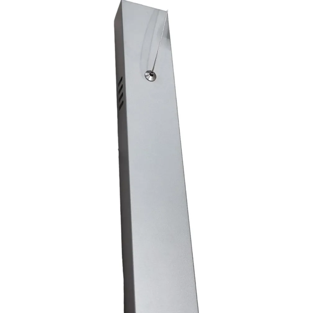 LAMPADARIO A SOSPENSIONE LED 65W ARGENTO SPIRALE ONDULATO LUCE 6500K VORTICE ORIZZONTALE 32477