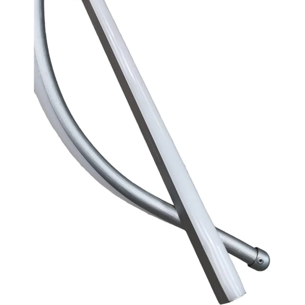 LAMPADARIO A SOSPENSIONE LED 65W ARGENTO SPIRALE ONDULATO LUCE 4000K VORTICE ORIZZONTALE 32460