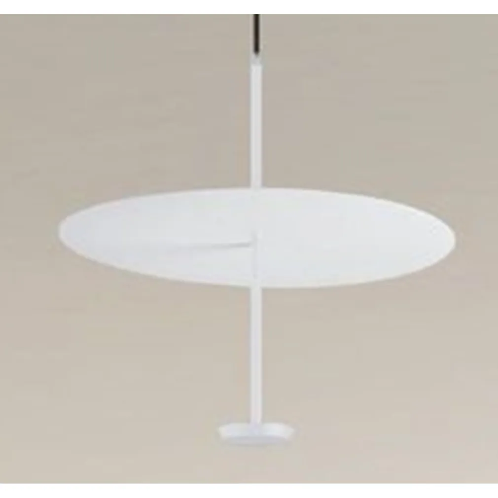 LAMPADARIO A SOSPENSIONE LUCE 6500K LED 18W DISCO PARALUME PIATTO BIANCO ROTONDO 33160