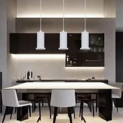 LAMPADARIO A SOSPENSIONE MODERNA CONTEMPORANEO BIANCO PORTALAMPADA PENDENTE E27 33832