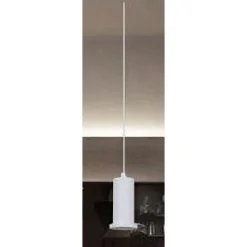 LAMPADARIO A SOSPENSIONE MODERNA CONTEMPORANEO BIANCO PORTALAMPADA PENDENTE E27 33832