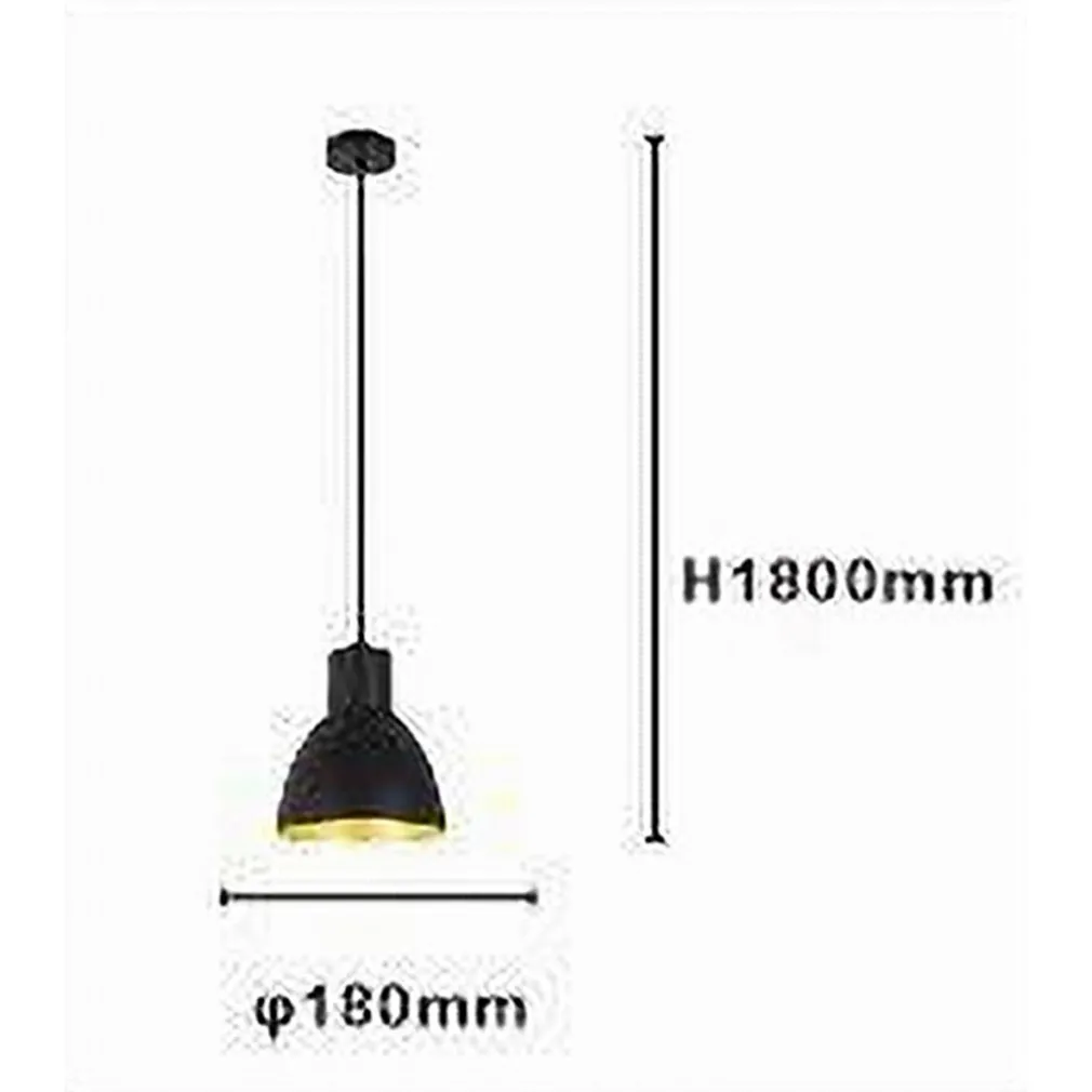 LAMPADARIO A SOSPENSIONE E27 FERRO PARALUME MODERNO CONTEMPORANEO CAMPANELLA NERA ORO 33269