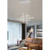 LAMPADARIO A SOSPENSIONE 4 RETTANGOLI MODERNO LUCE CALDA FREDDA NATURALE LP-36B
