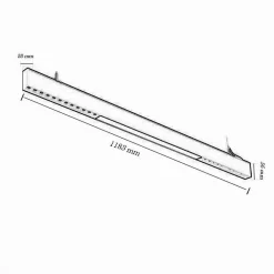 LAMPADARIO A SOSPENSIONE LINEARE A LED 42 W LAMPADA DA SOFFITTO MINIMAL A70-N3C