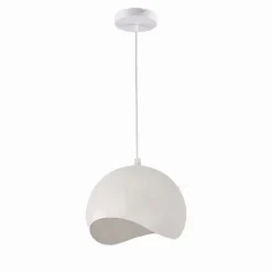 LAMPADARIO A SOSPENSIONE IN METALLO PENDENTE FORMA DI GUSCIO D’UOVO LUCE E27 B93