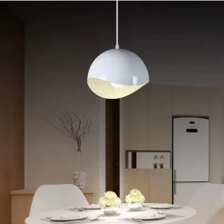 LAMPADARIO A SOSPENSIONE IN METALLO PENDENTE FORMA DI GUSCIO D’UOVO LUCE E27 B93