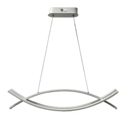 LAMPADARIO A SOSPENSIONE LED 2 LINEE CURVE BIANCO 42W CCT TRE TONALITA' DI LUCE LP-27-B3C