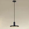 LAMPADARIO A SOSPENSIONE DESIGN MODERNO CON PARALUME IN FERRO NERO ORO E27 IP20 33757