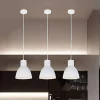 LAMPADARIO A SOSPENSIONE E27 FERRO PARALUME MODERNO CONTEMPORANEO CAMPANELLA BIANCA 33283