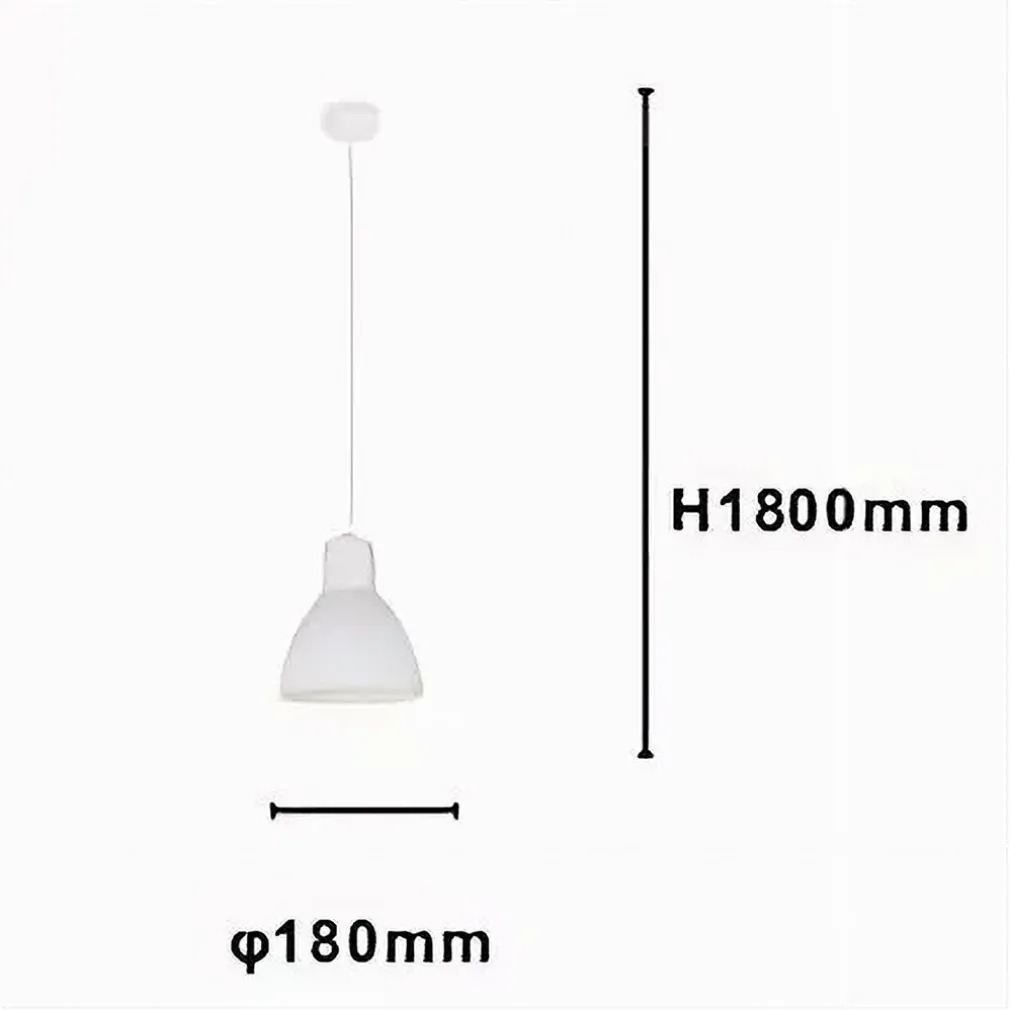 LAMPADARIO A SOSPENSIONE E27 FERRO PARALUME MODERNO CONTEMPORANEO CAMPANELLA BIANCA 33283