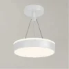 LAMPADARIO A SOSPENSIONE LED 24 W CERCHIO TONDO MODERNO BIANCO DOPPIA LUCE 50506