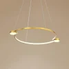 LAMPADARIO A SOSPENSIONE LED 20W CERCHIO CON TELECOMANDO DESIGN MODERNO ORO 71088