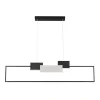 LAMPADARIO A SOSPENSIONE LED 36W RETTANGOLARE CON TELECOMANDO DESIGN MODERNO NERO 71585