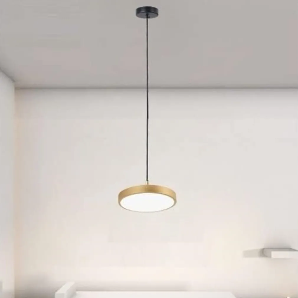 LAMPADARIO A SOSPENSIONE LED 40W ORO CERCHIO TONDO MODERNO MINIMAL LUCE 6500K 32927