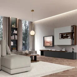 LAMPADARIO A SOSPENSIONE DESIGN A GOCCIA BRONZO METALLO CON SFERA LAMPADA ATTACCO G9 A27