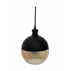 LAMPADARIO A SOSPENSIONE VINTAGE DA SOFFITTO ATTACCO E27 EFFETTO AMBRATO LP-12N