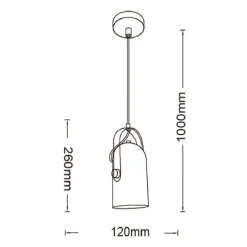 LAMPADARIO A SOSPENSIONE DA SOFFITTO DESIGN CON PARALUME ORIENTABILE ATTACCO E27 IP20 A21