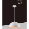 LAMPADARIO A SOSPENSIONE SOFFITTO E27 PARALUME CUPOLA IN FERRO ELEGANTE IP20 B92