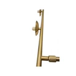 LAMPADARIO A SOSPENSIONE ORO CON 4 SFERE BOLLE BIANCHE IN VETRO ATTACCO G9 33917