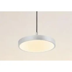 LAMPADARIO A SOSPENSIONE LED 40W ARGENTO CERCHIO TONDO MODERNO MINIMAL LUCE 4000K 32934