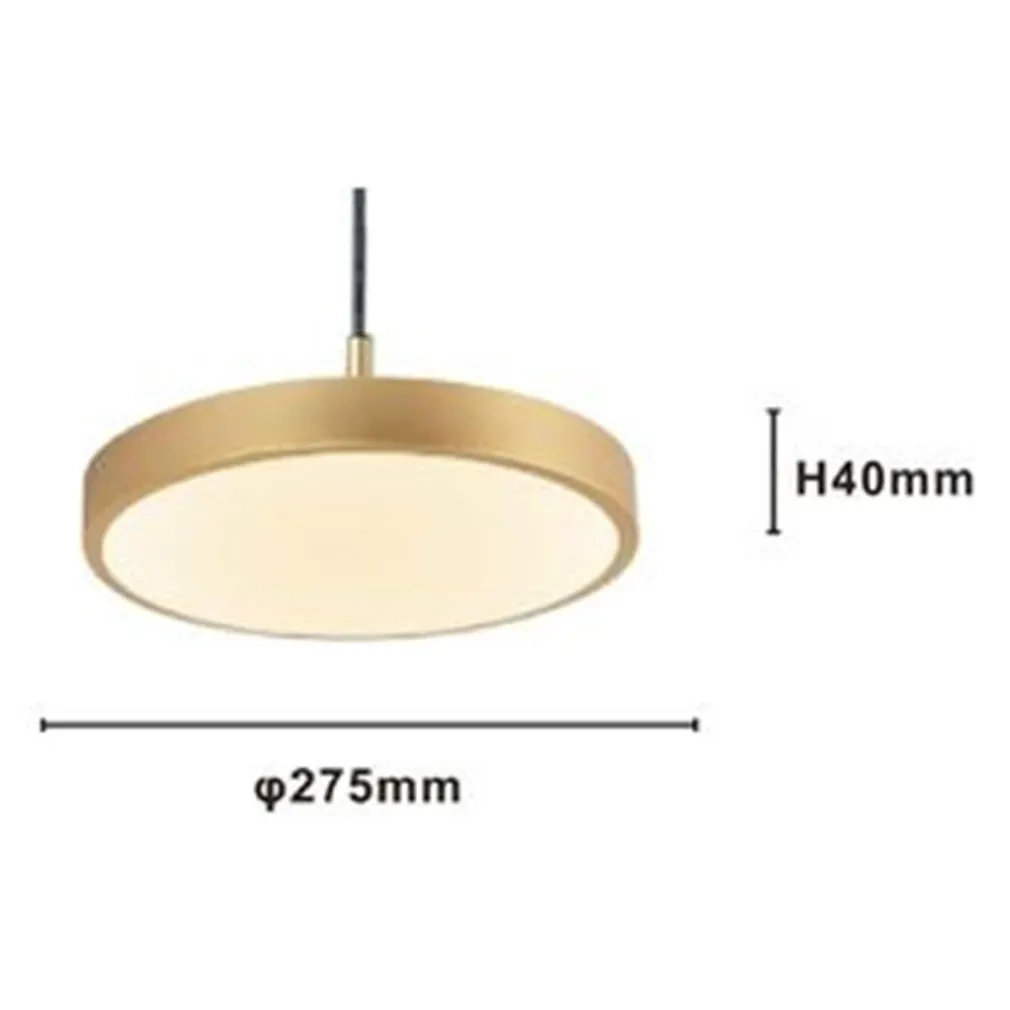 LAMPADARIO A SOSPENSIONE LED 40W ORO CERCHIO TONDO MODERNO MINIMAL LUCE 4000K 32910