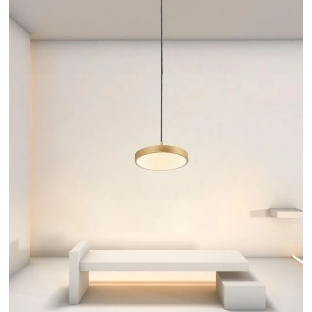 LAMPADARIO A SOSPENSIONE LED 40W ORO CERCHIO TONDO MODERNO MINIMAL LUCE 4000K 32910