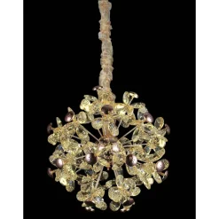 LAMPADARIO CIRCOLARE CREATIVO A PETALO CRISTALLO ILLUMINAZIONE LAMPADA CAMERA 92075