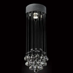 LAMPADARIO CON CRISTALLI GOCCIA DA SOFFITTO LAMPADA GU10 PENDENTE SOSPENSIONE 90620