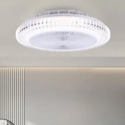 LAMPADARIO CON VENTILATORE DA SOFFITTO PLAFONIERA LED TELECOMANDO LUCE 3000-6500K 42217