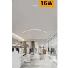 LAMPADARIO DA SOFFITTO A SOSPENSIONE LED 16W CURVATO LUCE 3000K 6500K 4000K B68-B