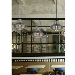 LAMPADARIO DA SOFFITTO A GOCCIA IN VETRO LAMPADA SOSPENSIONE ATTACCO E27 A36-02