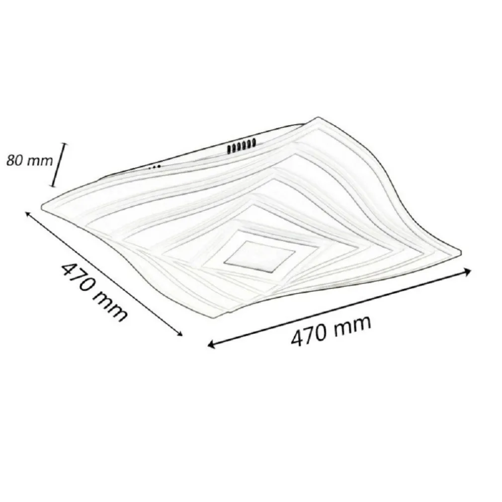 LAMPADARIO DA SOFFITTO DECORATIVO PLAFONIERA LED 75W TRE TONALITÀ DI LUCE C68-3C