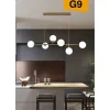 LAMPADARIO DA SOFFITTO MODERNO A SOSPENSIONE CON 6 SFERE ATTACCO LAMPADINE G9 B88