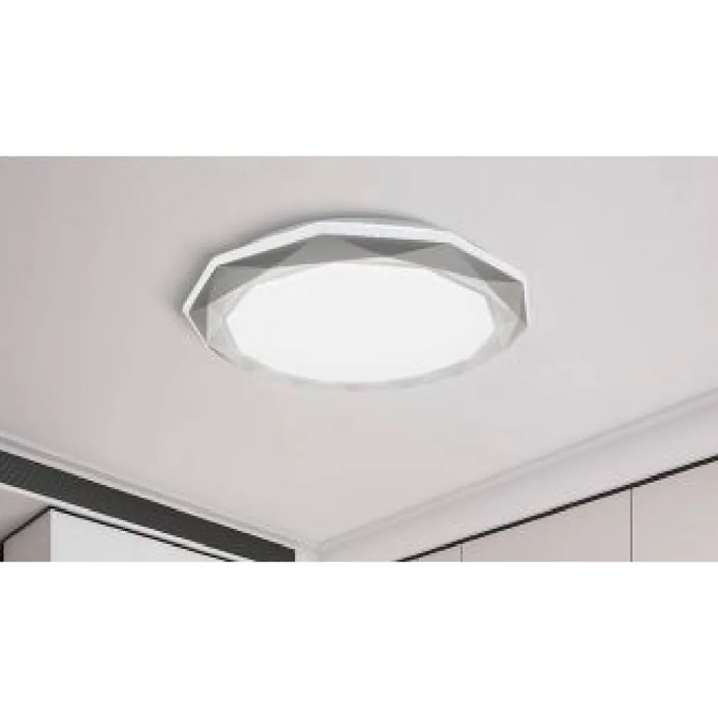 LAMPADARIO DA SOFFITTO PLAFONIERA LED 46WATT DIMMERABILE 3 TONI DI LUCE PN-10-3C