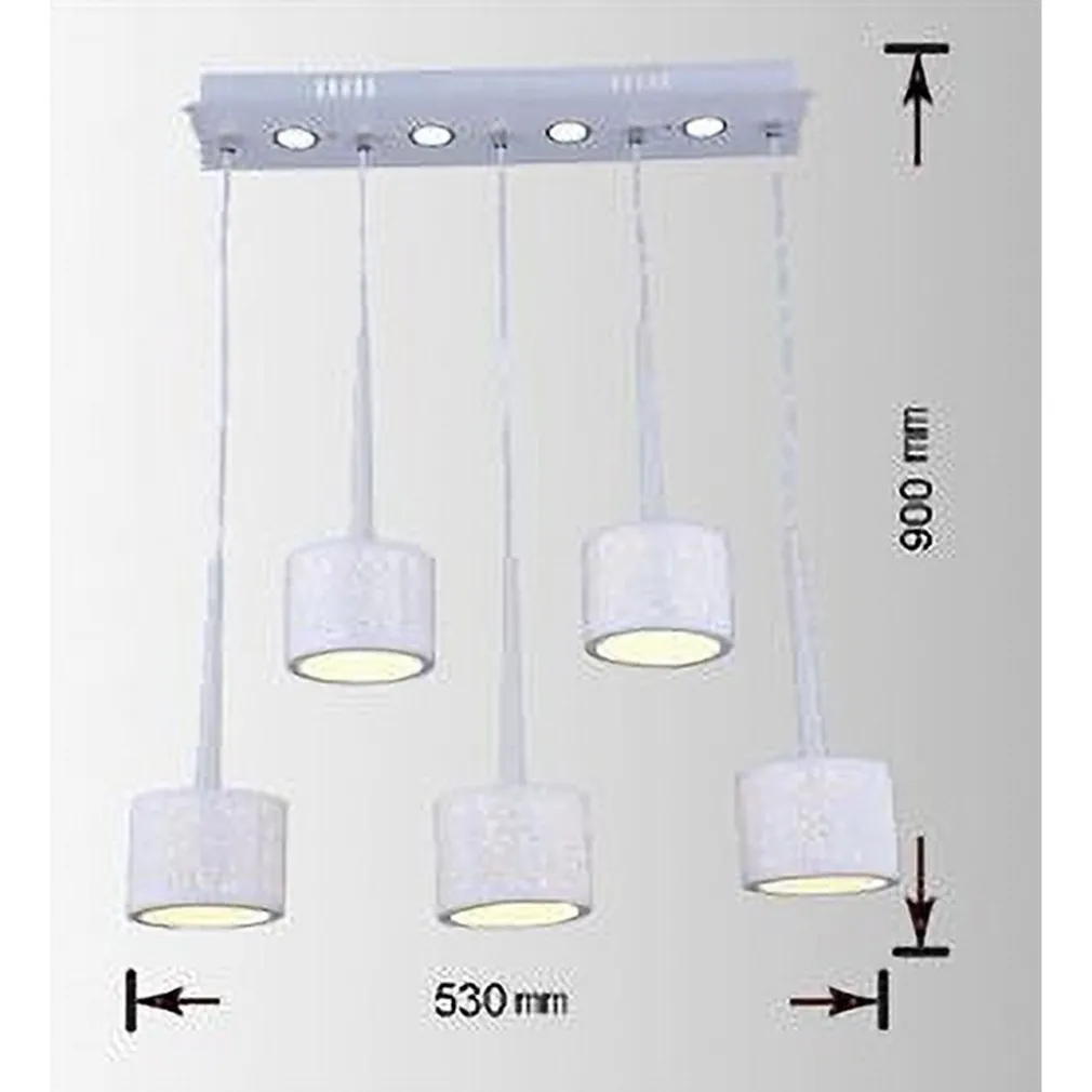 LAMPADARIO DA SOFFITTO SOSPENSIONE PLAFONIERA PARALUME BIANCO 3 ACCENSIONI B10