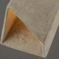 LAMPADARIO EFFETTO CEMENTO A SOSPENSIONE PENDENTE MODERNO CON PORTALAMPADA E27