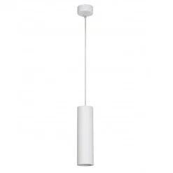 LAMPADARIO FARETTO CILINDRO PENDENTE A SOSPENSIONE ATTACCO GU10 BIANCO 30 CM 99944