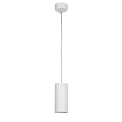 LAMPADARIO FARETTO CILINDRO PENDENTE A SOSPENSIONE ATTACCO GU10 BIANCO 15CM 99920