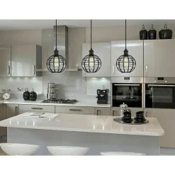 LAMPADARIO GABBIA IN METALLO INDUSTRIALE RETRO E27 PENDENTE VINTAGE TY004