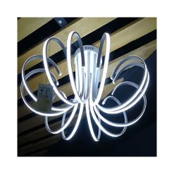 LAMPADARIO LAMPADA 8 NEON LUCE LED SOFFITTO SOSPENSIONE PENDENTE MODERNO DESIGN