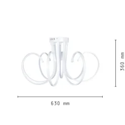 LAMPADARIO LAMPADA 8 NEON LUCE LED SOFFITTO SOSPENSIONE PENDENTE MODERNO DESIGN