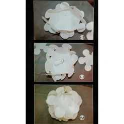 LAMPADARIO LAMPADA A SOSPENSIONE ROTONDO MODERNO EFFETTO ORIGAMI FANTASIA E27