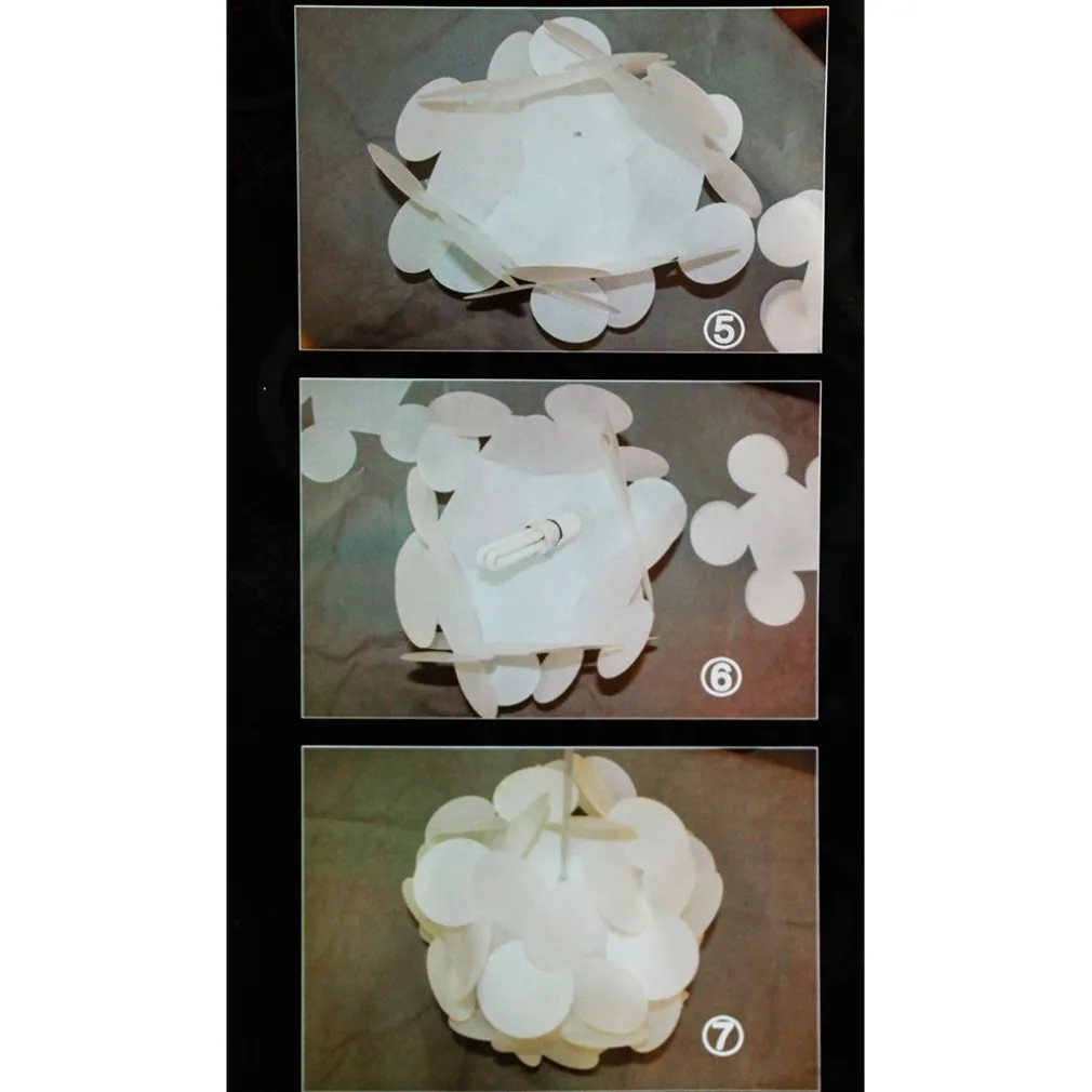 LAMPADARIO LAMPADA A SOSPENSIONE ROTONDO MODERNO EFFETTO ORIGAMI FANTASIA E27