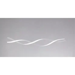 LAMPADARIO LED A SOSPENSIONE 48W BIANCO SPIRALE ONDULATO VORTICE INTRECCIATO LUCE 6500K 32491