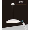 LAMPADARIO LED A SOSPENSIONE 46W 3 COLORAZIONE LUCE DIMMERABILE TELECOMANDO B81-3C