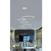 LAMPADARIO LED A SOSPENSIONE MODERNO CON 3 ANELLI 52 W LUCE 6500K 4000K 3000K A16
