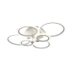 LAMPADARIO LED CCT 3 TONALITÀ 3000K-6500K PLAFONIERA 51W CON 6 CERCHI DESIGN MODERNO C08-3C