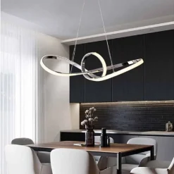 LAMPADARIO LED INTRECCIATO A FIOCCO A SOSPENSIONE 60W CCT 3 COLORAZIONE LUCE A59-A3C