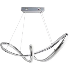 LAMPADARIO LED INTRECCIATO A FIOCCO A SOSPENSIONE 60W CCT 3 COLORAZIONE LUCE A59-A3C