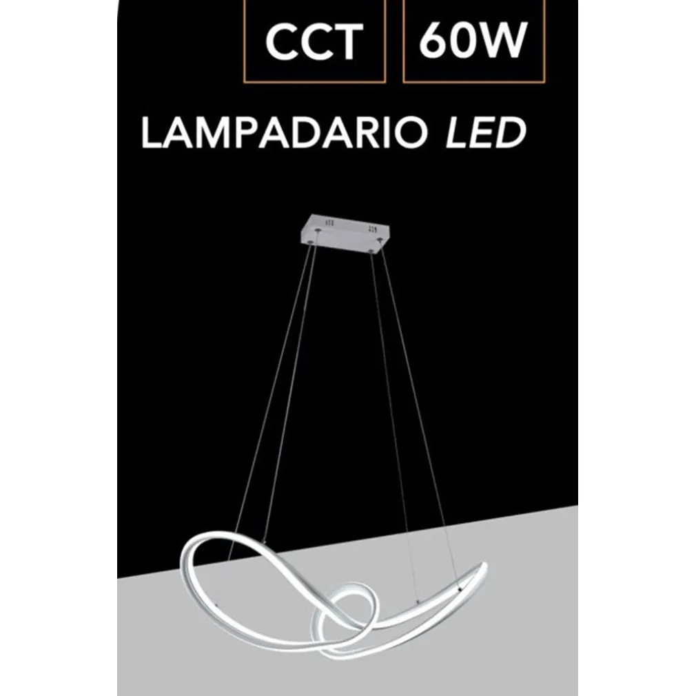 LAMPADARIO LED INTRECCIATO A FIOCCO A SOSPENSIONE 60W CCT 3 COLORAZIONE DI LUCE A59-B3C